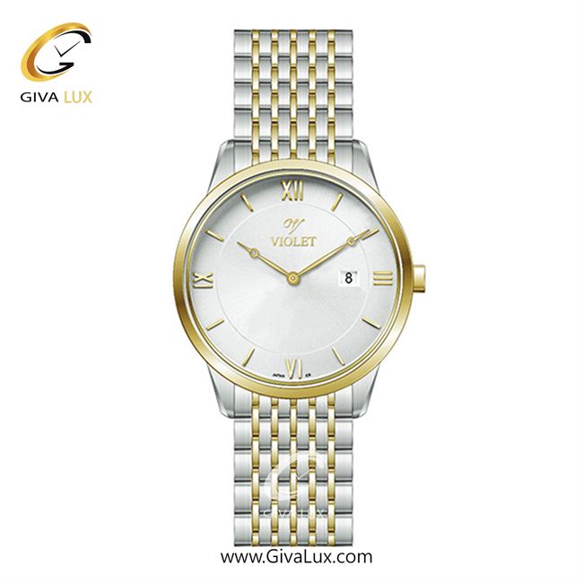 ساعت مچی اورجینال مردانه ویولت VIOLET نقره ای-طلایی | نقره ای-طلایی| نقره ای| کد رفرنس 0579/2